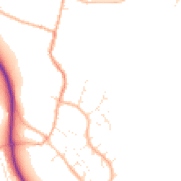 Daytime road noise heatmap for TA4 3NL