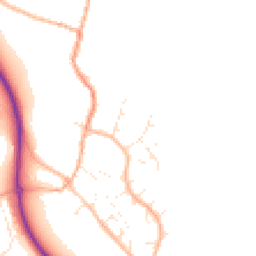Daytime road noise heatmap for TA4 3NN