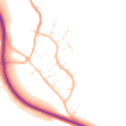 Daytime road noise heatmap for TA4 3NU