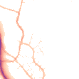 Daytime road noise heatmap for TA4 3NW