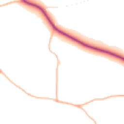 Daytime road noise heatmap for TA4 4EY