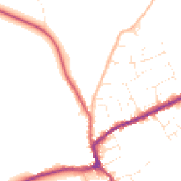 Daytime road noise heatmap for TA4 4JW