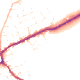 Daytime road noise heatmap for TA4 4QR