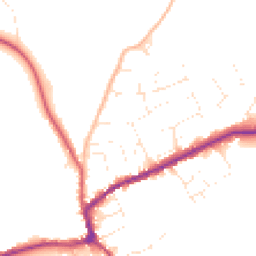 Daytime road noise heatmap for TA4 4RP