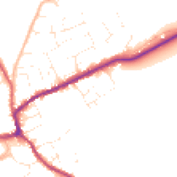 Daytime road noise heatmap for TA4 4TF