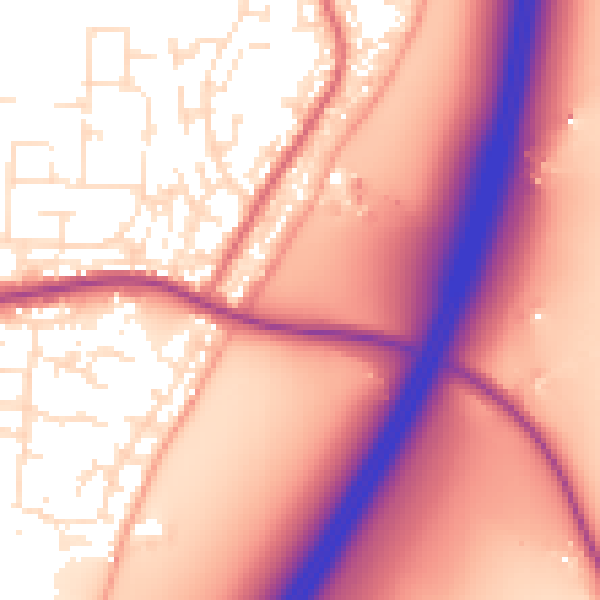 Daytime road noise heatmap for TA6 5FW