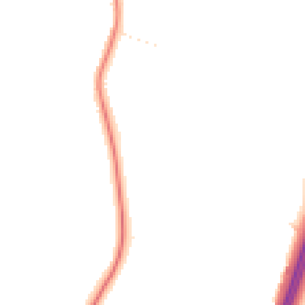 Night-time road noise heatmap for TA6 6LR