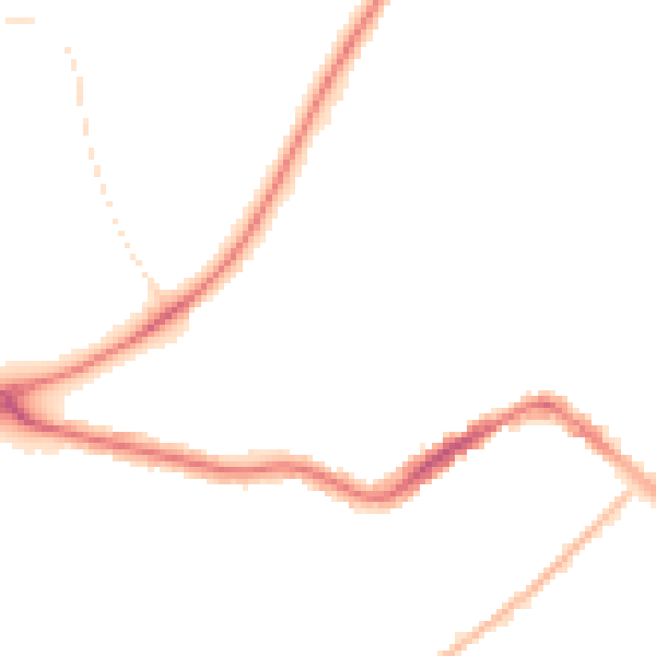Night-time road noise heatmap for TA6 7AU