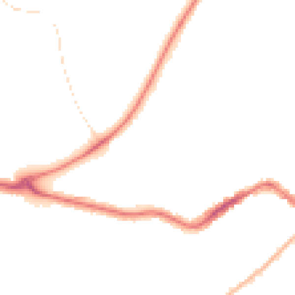 Night-time road noise heatmap for TA6 7AW