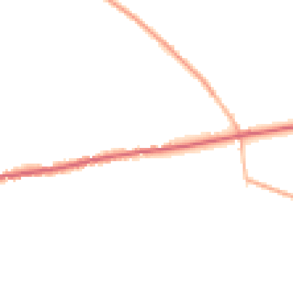 Daytime road noise heatmap for TA9 4QB