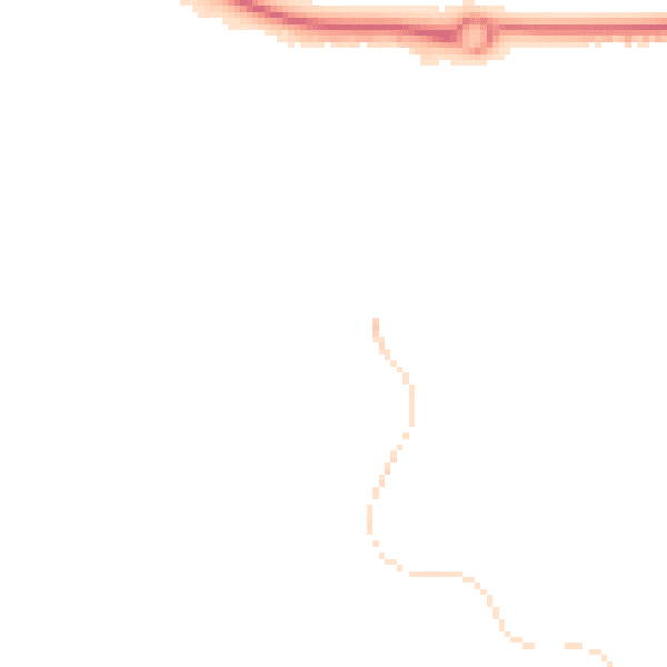 Night-time road noise heatmap for TF1 6PX