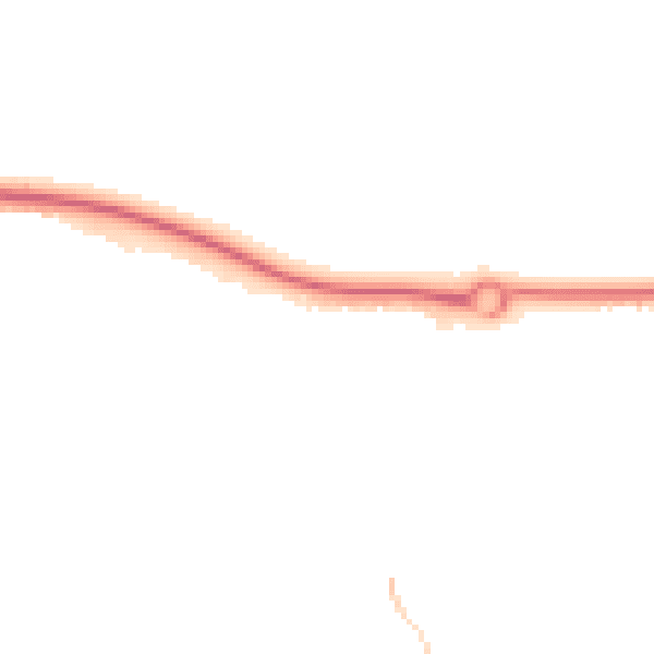 Night-time road noise heatmap for TF1 6YT