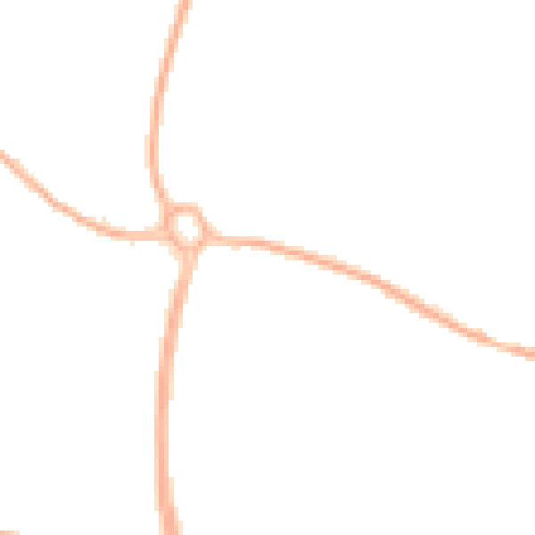 Night-time road noise heatmap for TF2 0AA