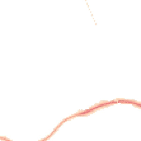 Night-time road noise heatmap for TF2 7BD
