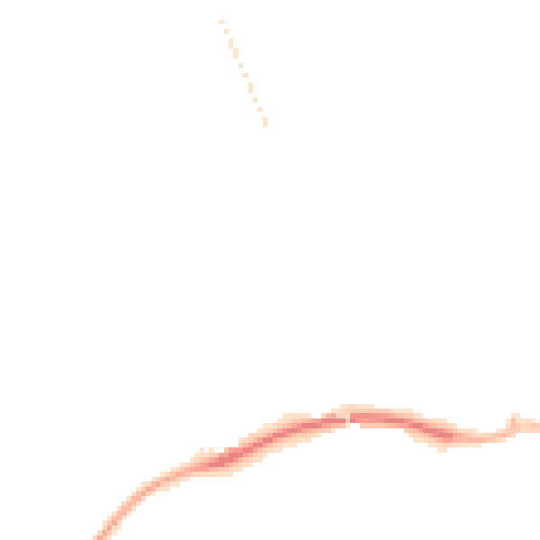 Night-time road noise heatmap for TF2 7JX