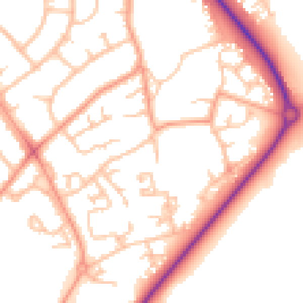 Daytime road noise heatmap for TF2 7SG
