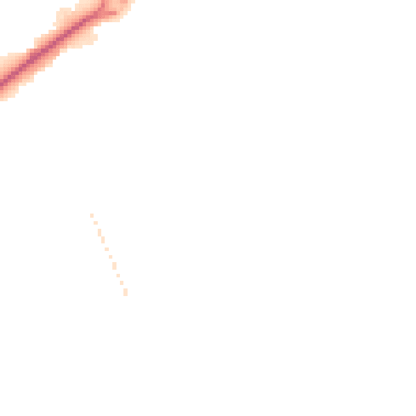 Night-time road noise heatmap for TF2 8BU