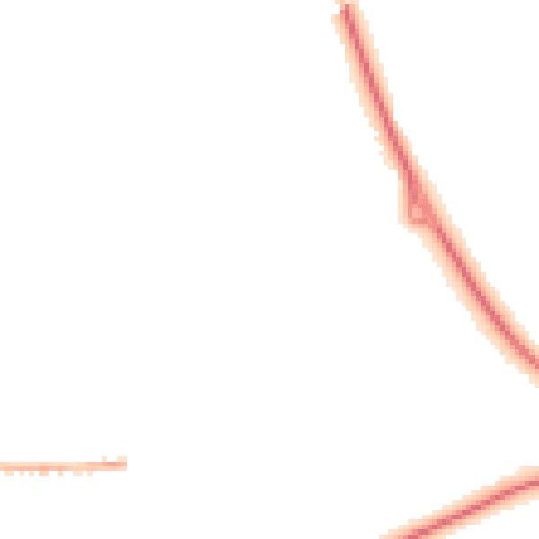 Night-time road noise heatmap for TF2 9FX