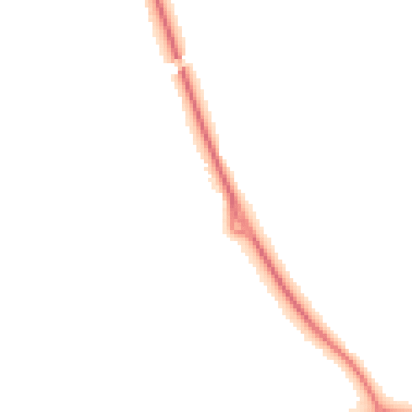Night-time road noise heatmap for TF2 9FY
