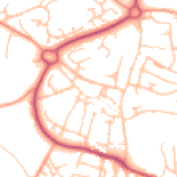 Daytime road noise heatmap for TF4 2BY