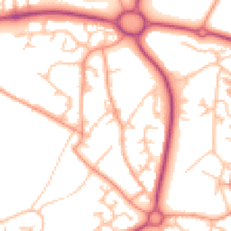 Daytime road noise heatmap for TF4 2FU