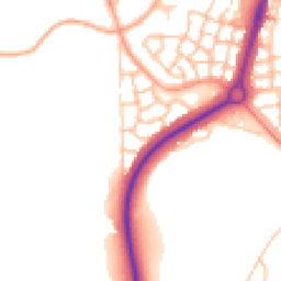 Daytime road noise heatmap for TF4 2FX