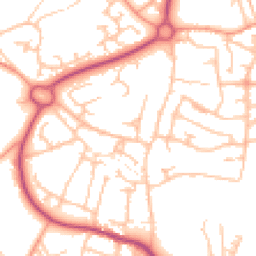 Daytime road noise heatmap for TF4 2HJ