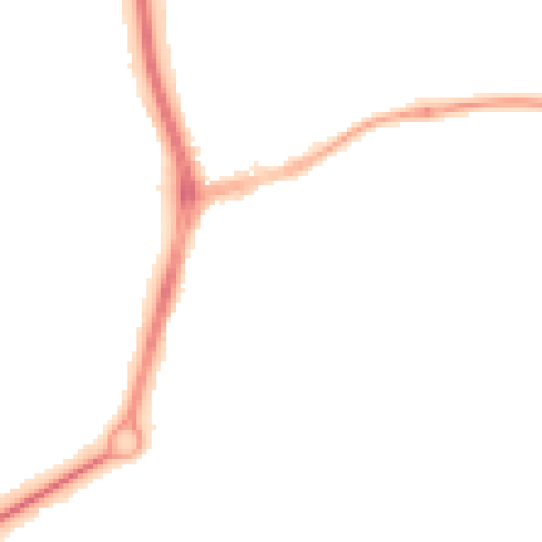 Night-time road noise heatmap for TF4 2LL