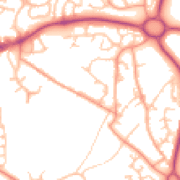 Daytime road noise heatmap for TF4 2LW