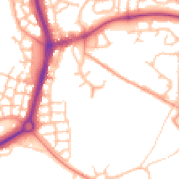 Daytime road noise heatmap for TF4 2PF