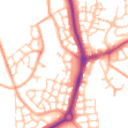 Daytime road noise heatmap for TF4 2PW