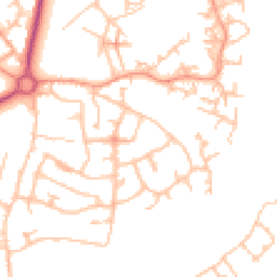 Daytime road noise heatmap for TF4 2QU