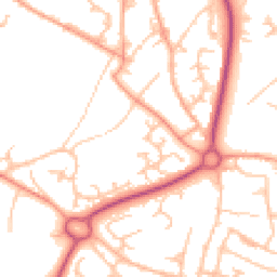 Daytime road noise heatmap for TF4 2QY