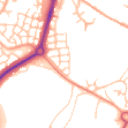 Daytime road noise heatmap for TF4 2SU