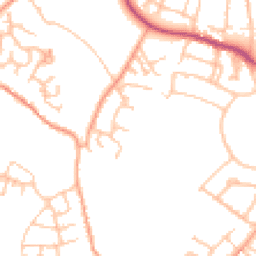 Daytime road noise heatmap for TF4 3AJ