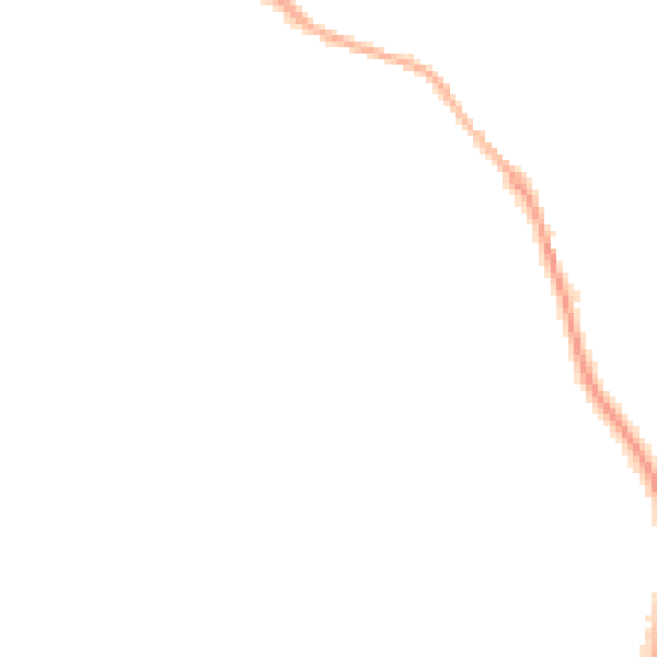 Night-time road noise heatmap for TF4 3EU