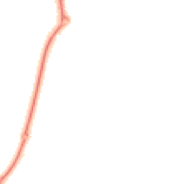Night-time road noise heatmap for TF4 3FD