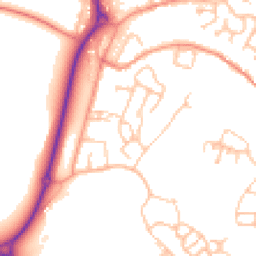 Daytime road noise heatmap for TF4 3FU