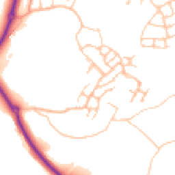 Daytime road noise heatmap for TF4 3GG