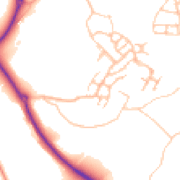 Daytime road noise heatmap for TF4 3GH