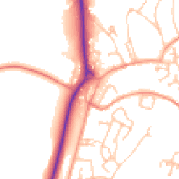 Daytime road noise heatmap for TF4 3GQ