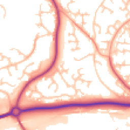Daytime road noise heatmap for TF4 3SQ