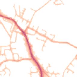 Daytime road noise heatmap for TF4 3SX