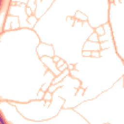 Daytime road noise heatmap for TF4 3TT