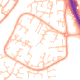 Daytime road noise heatmap for TF7 4AR