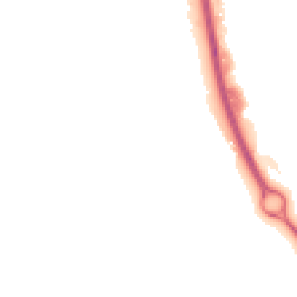 Night-time road noise heatmap for TF7 4DQ