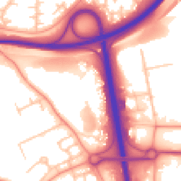 Daytime road noise heatmap for TF7 4GS