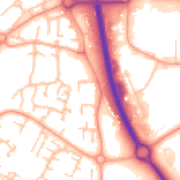 Daytime road noise heatmap for TF7 4JQ