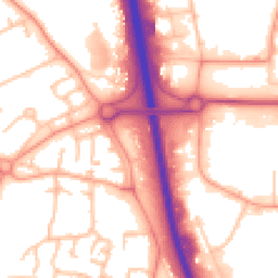 Daytime road noise heatmap for TF7 4LW