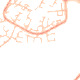 Daytime road noise heatmap for TF7 4QE